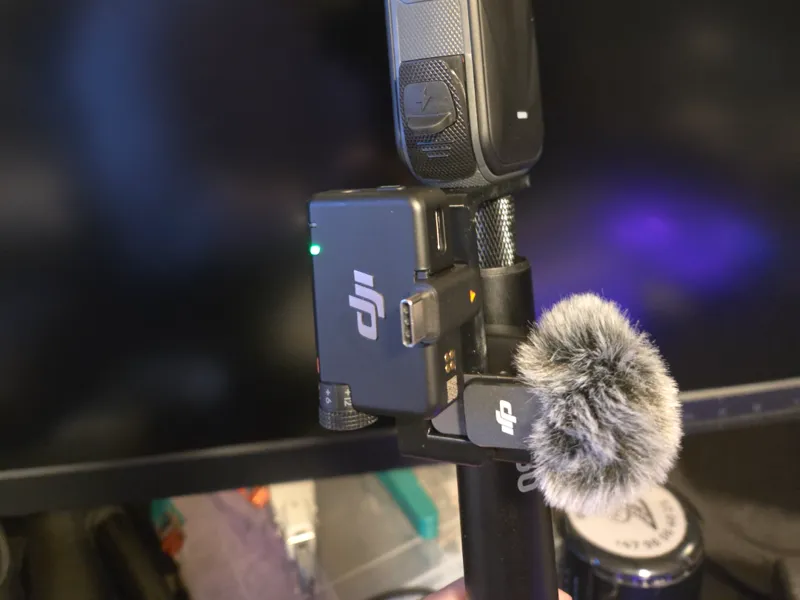 dji mic mini bracket with ambient sound