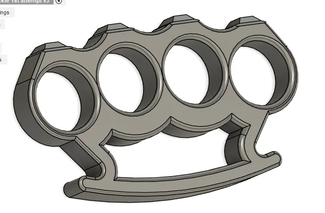 Brass Knuckles - Free 3D Print Model - MakerWorld