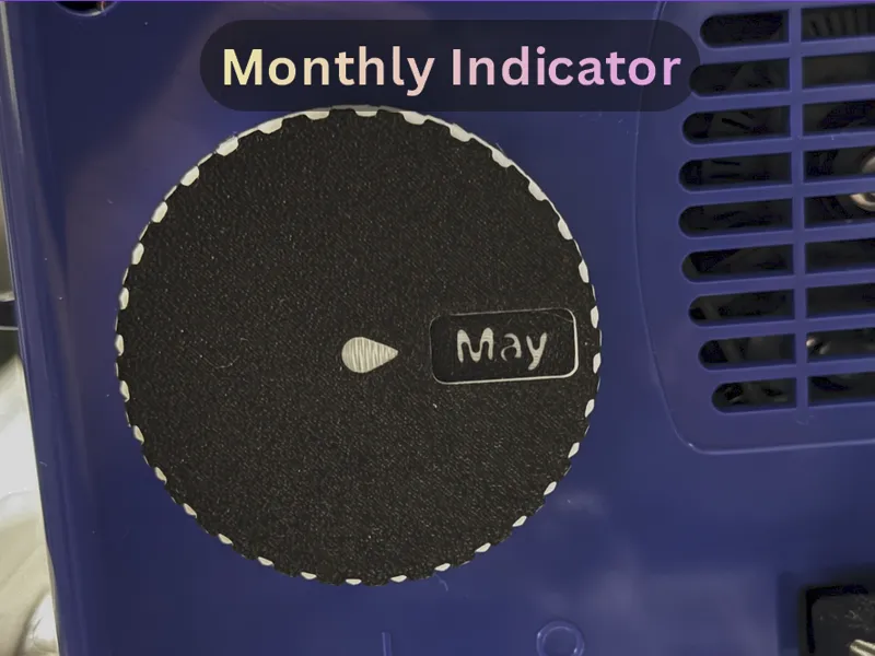 Monthly tracker / indicator (12g of filament!)