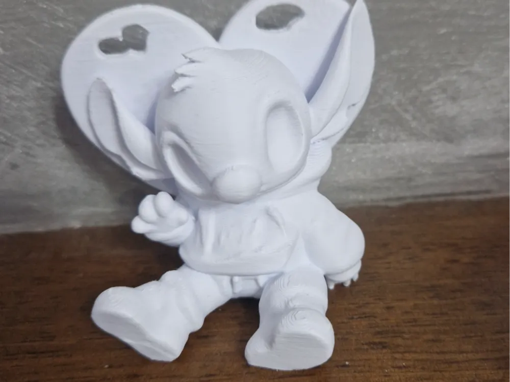 Stitch with heart behind by simon MakerWorld: Download Free 3D Models