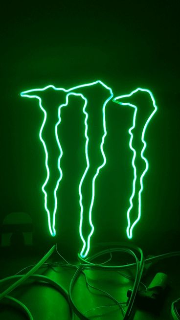 neon monster sign