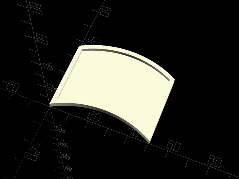 <BSG> CURVED RECTANGLE TUBE WITH FLOOR