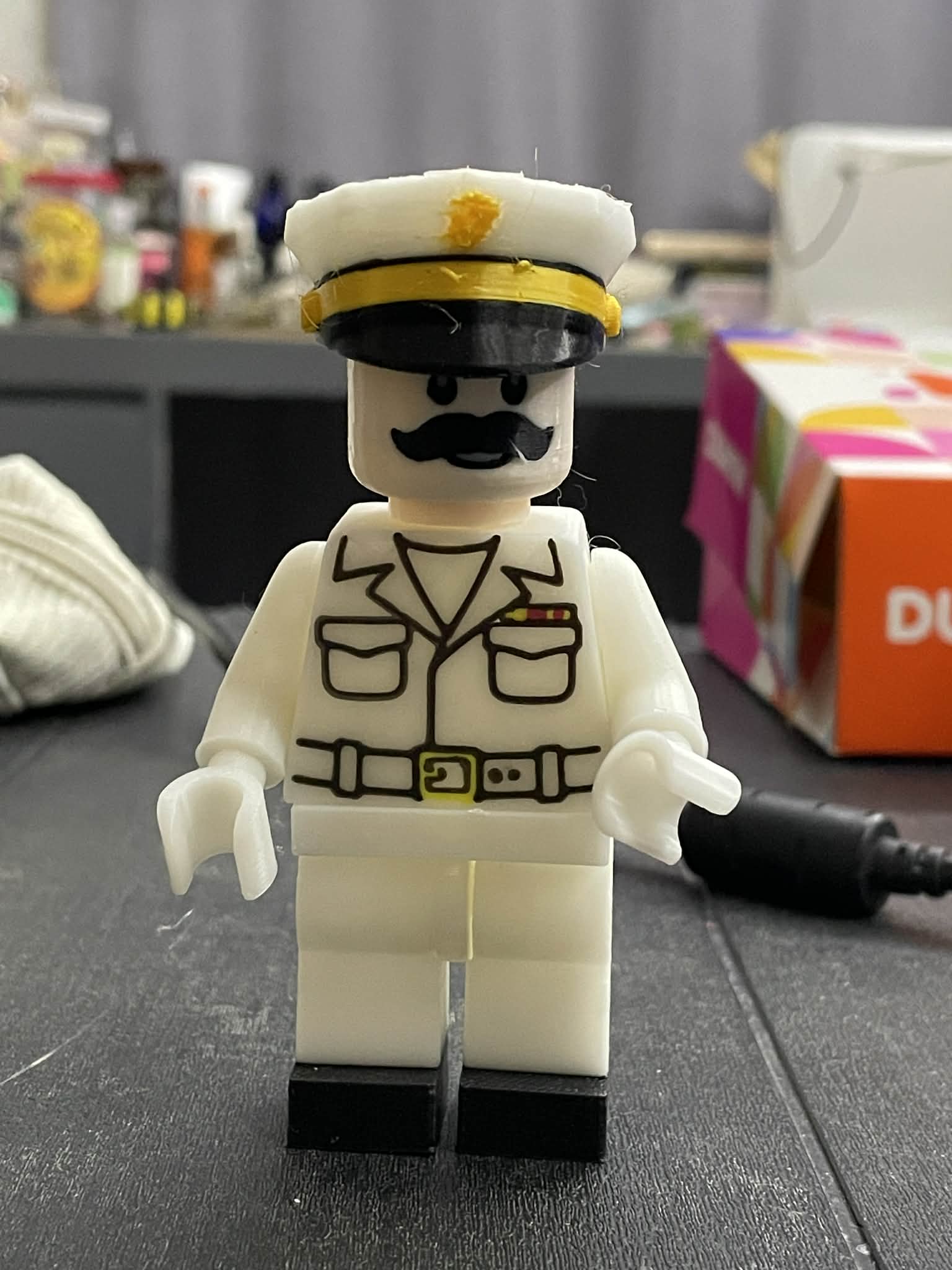 Big Brick Navy Officer - Free 3D Print Model - MakerWorld