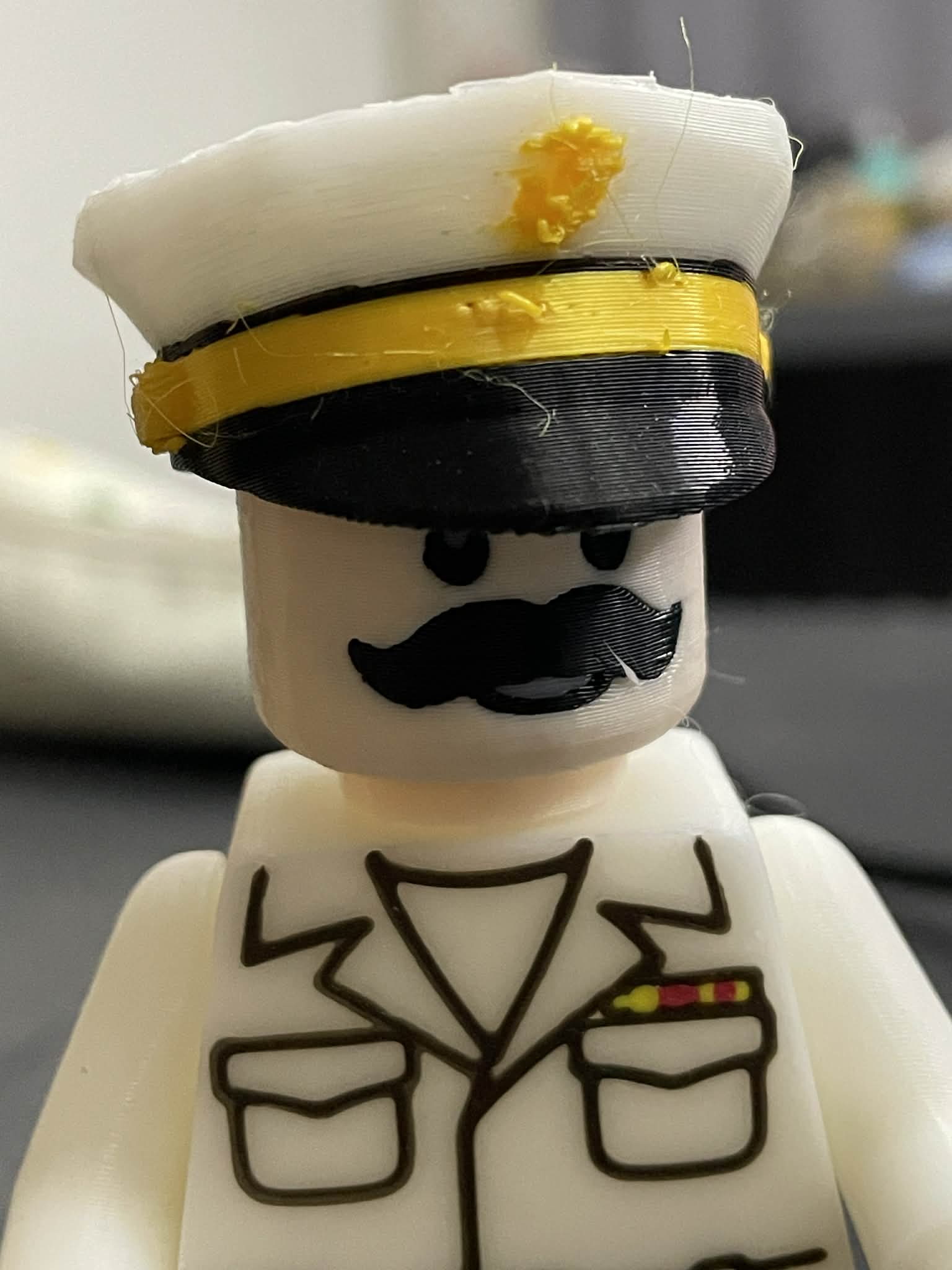 Big Brick Navy Officer - Free 3D Print Model - MakerWorld