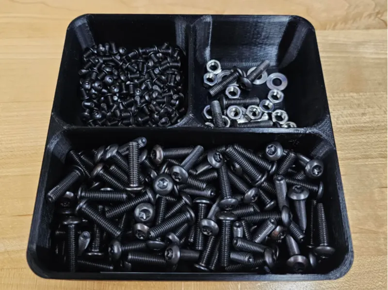 3-bowl screw and part storage