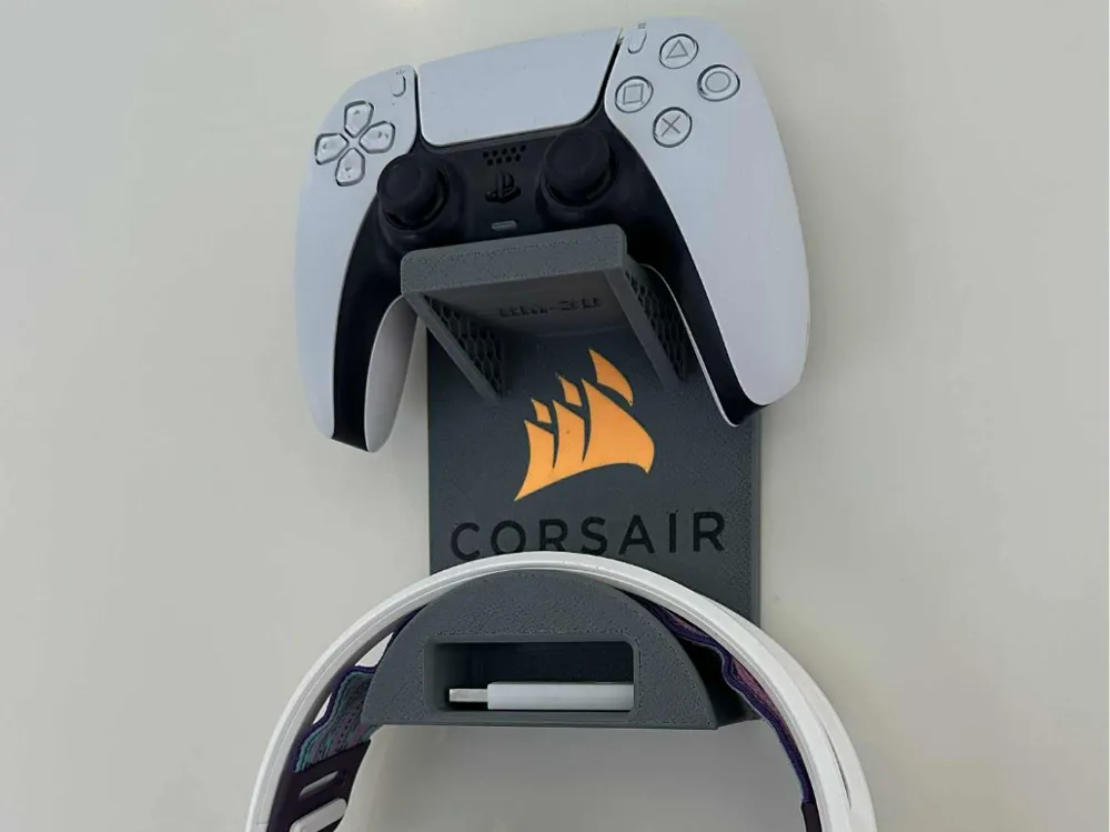 Controller and headset wall mount - Free 3D Print Model - MakerWorld