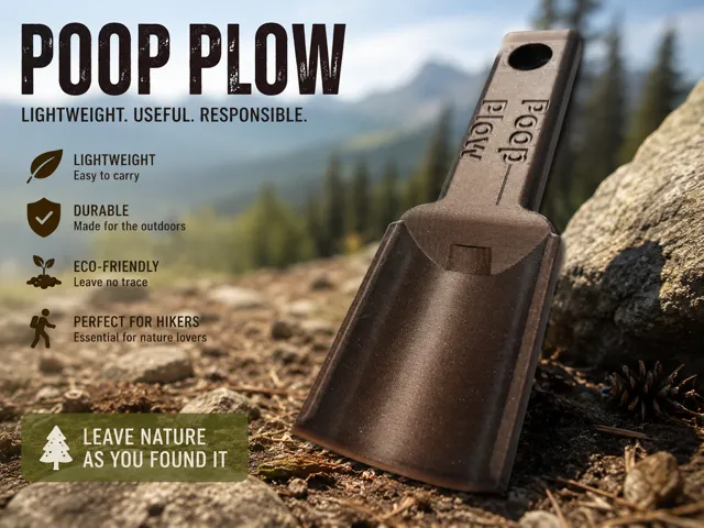 Ultra Lightweight Backpacking Trowel – Poop Plow