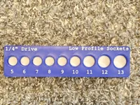 1/4" Drive Gridfinity Socket Tray Organizer