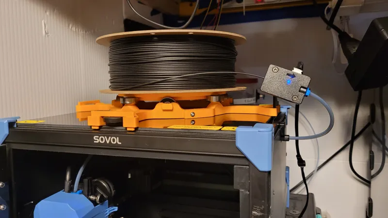 Sovol Zero: Top-Mounted Horizontal Spool Holder