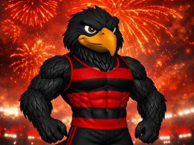 Flamengo Mascot without AMS & with AMS + Base