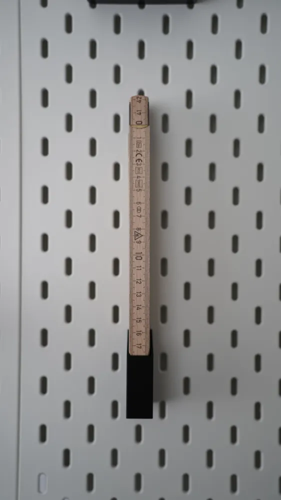 Skadis Folding Ruler Holder - Free 3D Print Model - MakerWorld