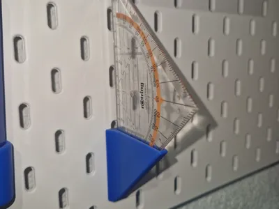Holder for Set Square – compatible with IKEA Skadis