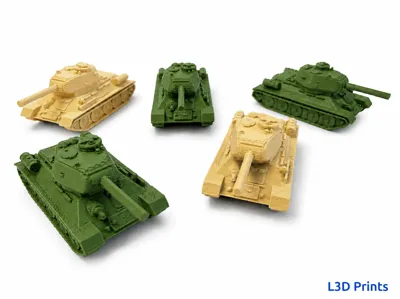 Mini T-34 Soviet Tank By L3D Prints