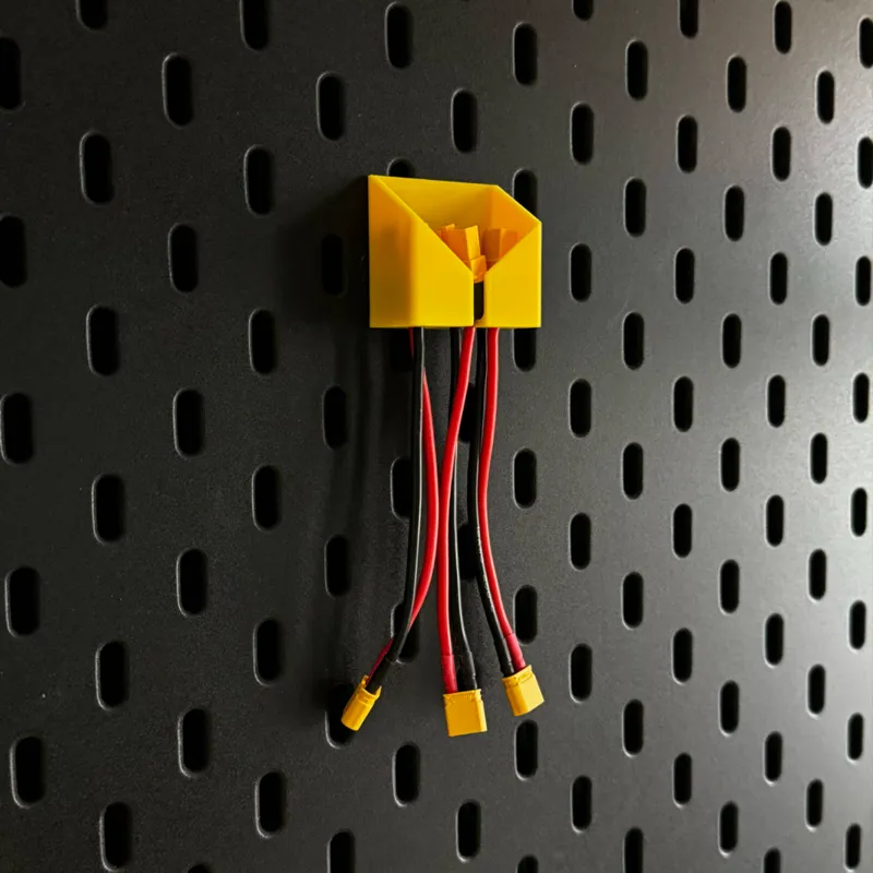 XT30 to XT60 connector holder for Ikea Skadis