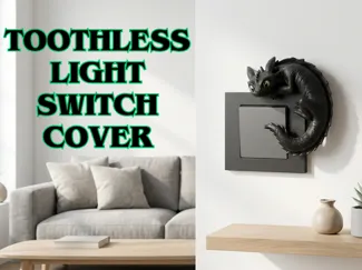 Toothless Light Switch Cover