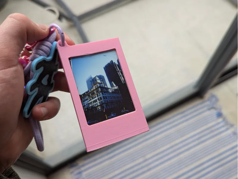 Polaroid Keychain Holder