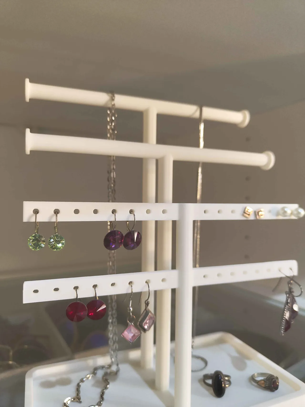 Jewelry Organizer – Necklace, Earring & Ring Stand view 4