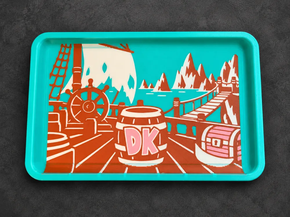 Donkey Kong Pirate Deck Catchall Tray | Fan Art - Free 3D Print Model ...