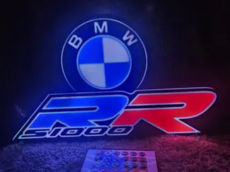 LED-Leuchtschild „BMW S1000RR“