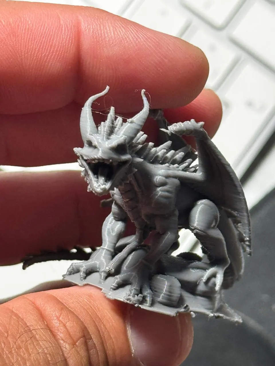 Infernal Dragon Miniature - Free 3D Print Model - MakerWorld