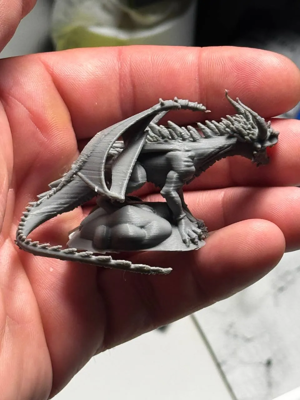 Infernal Dragon Miniature - Free 3D Print Model - MakerWorld