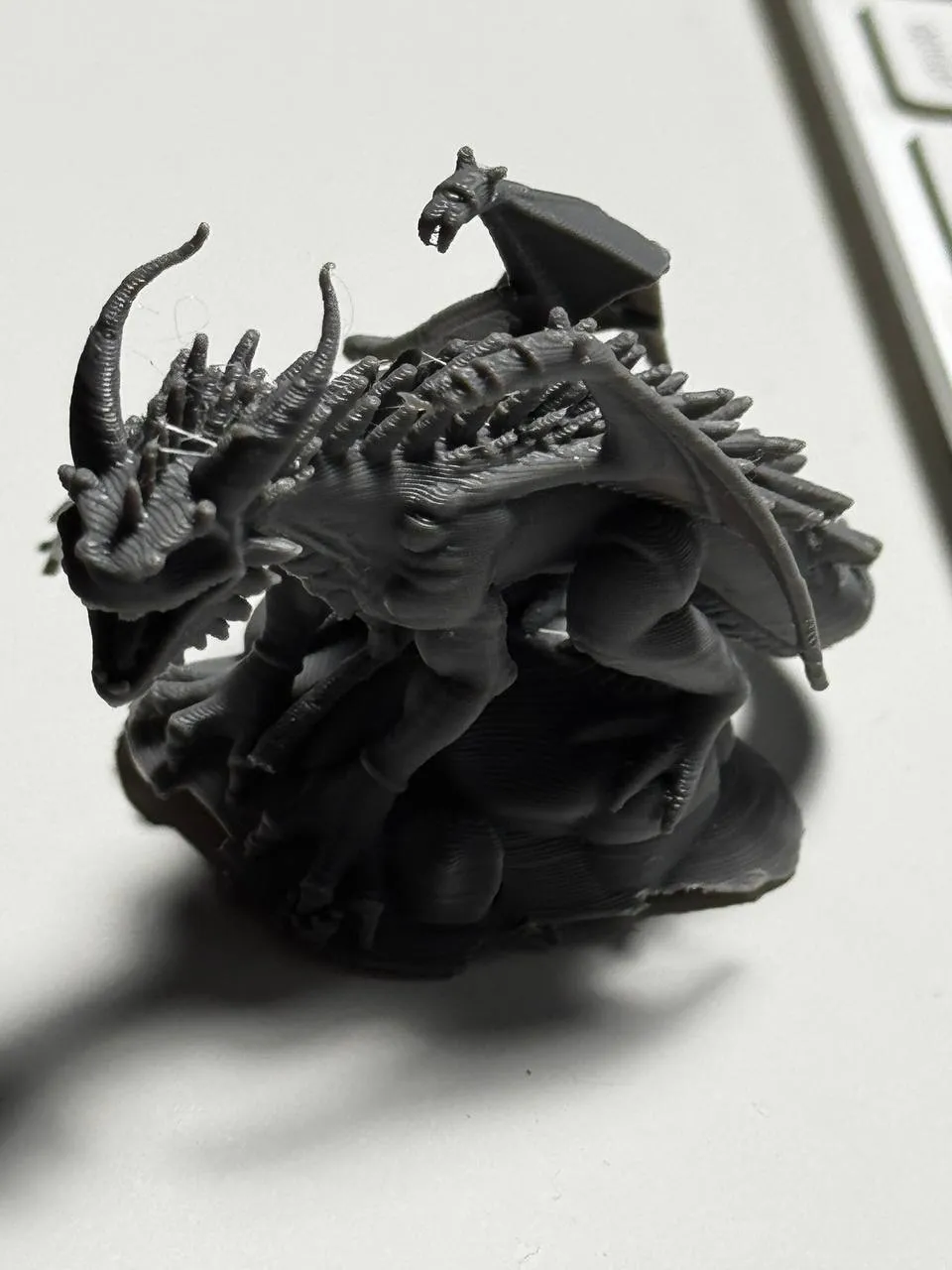 Infernal Dragon Miniature - Free 3D Print Model - MakerWorld