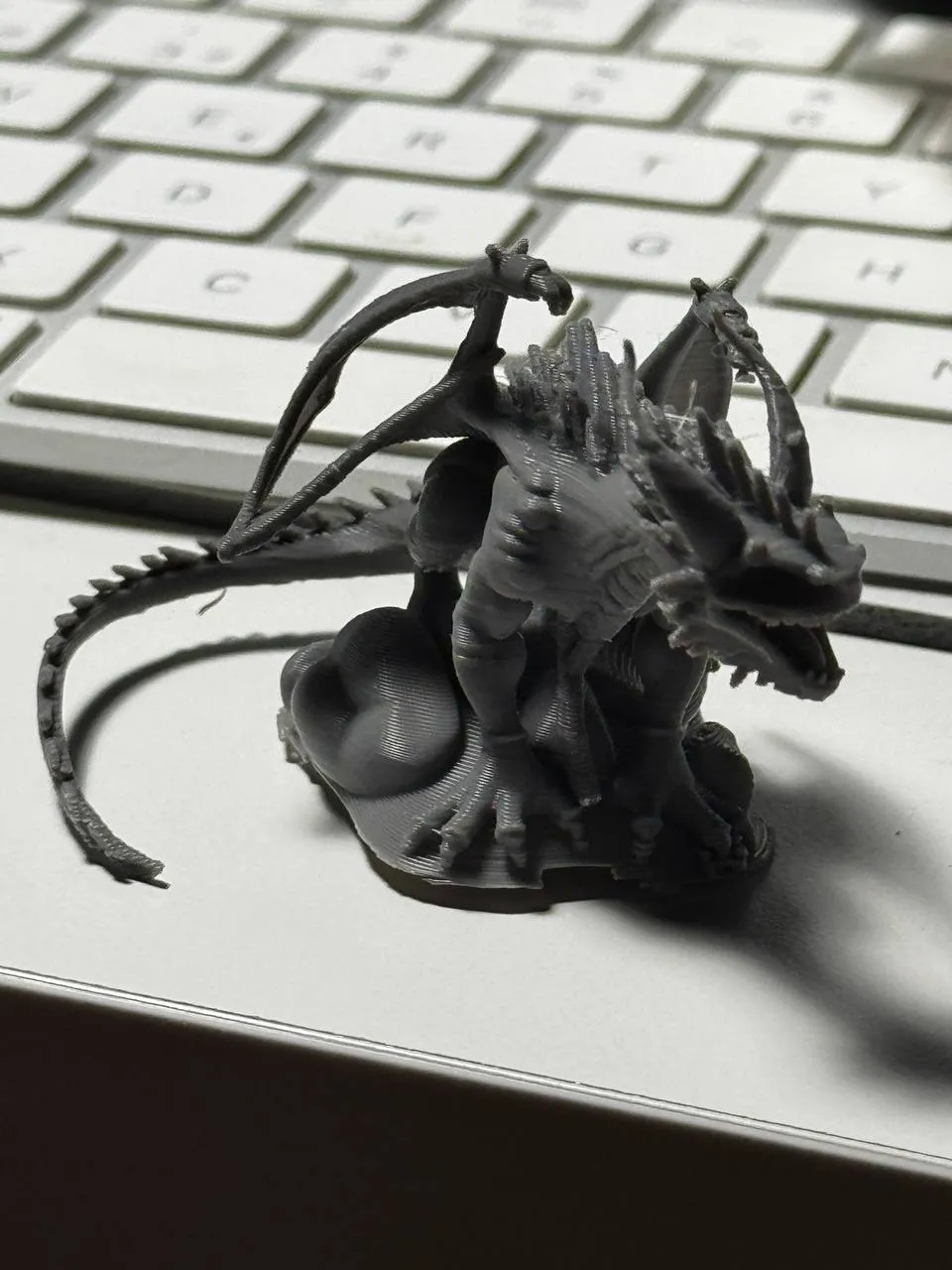 Infernal Dragon Miniature - Free 3D Print Model - MakerWorld