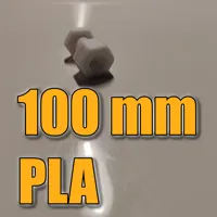 100mm - 0.1mm layer, 2 walls, 100% infill