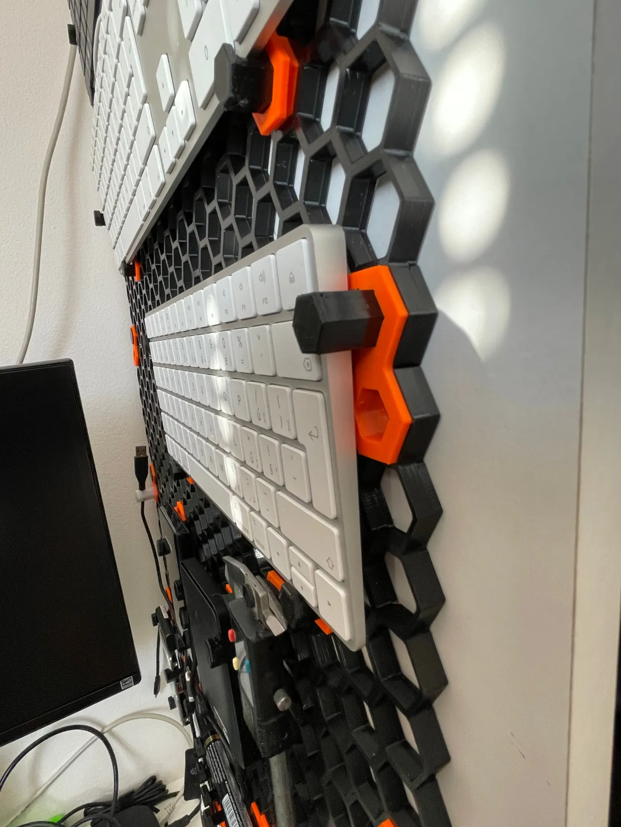 Honeycomb storage wall view 3