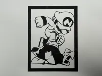 Silhouette Mario Bros pour déco murale — photo 1