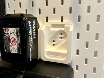 Makita 18v Battery Holder Ikea Skadis
