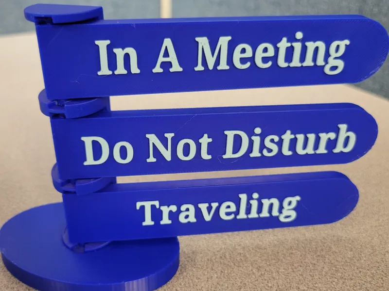 Standing Desk Status Signs