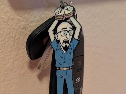"Dr. Venture in a Bind" – Hanging Figure