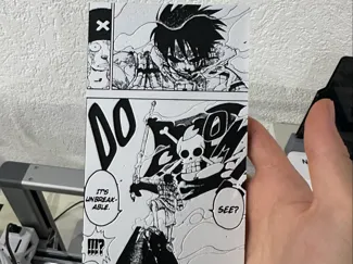 Luffy unbreakable - Manga Panel - Hueforge
