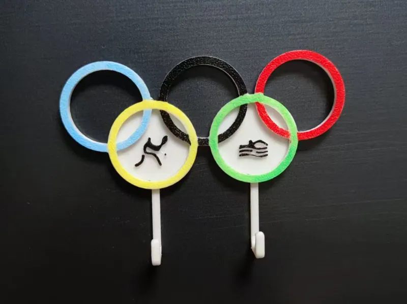 奥运五环冰箱贴挂钩
