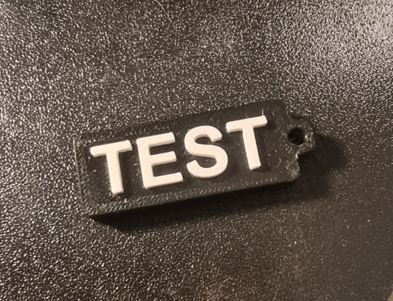 Personalized keychain with text (No AMS needed)