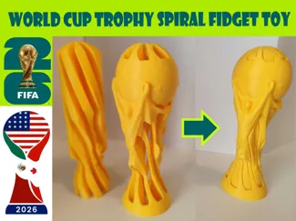 World cup trophy - spiral fidget toy