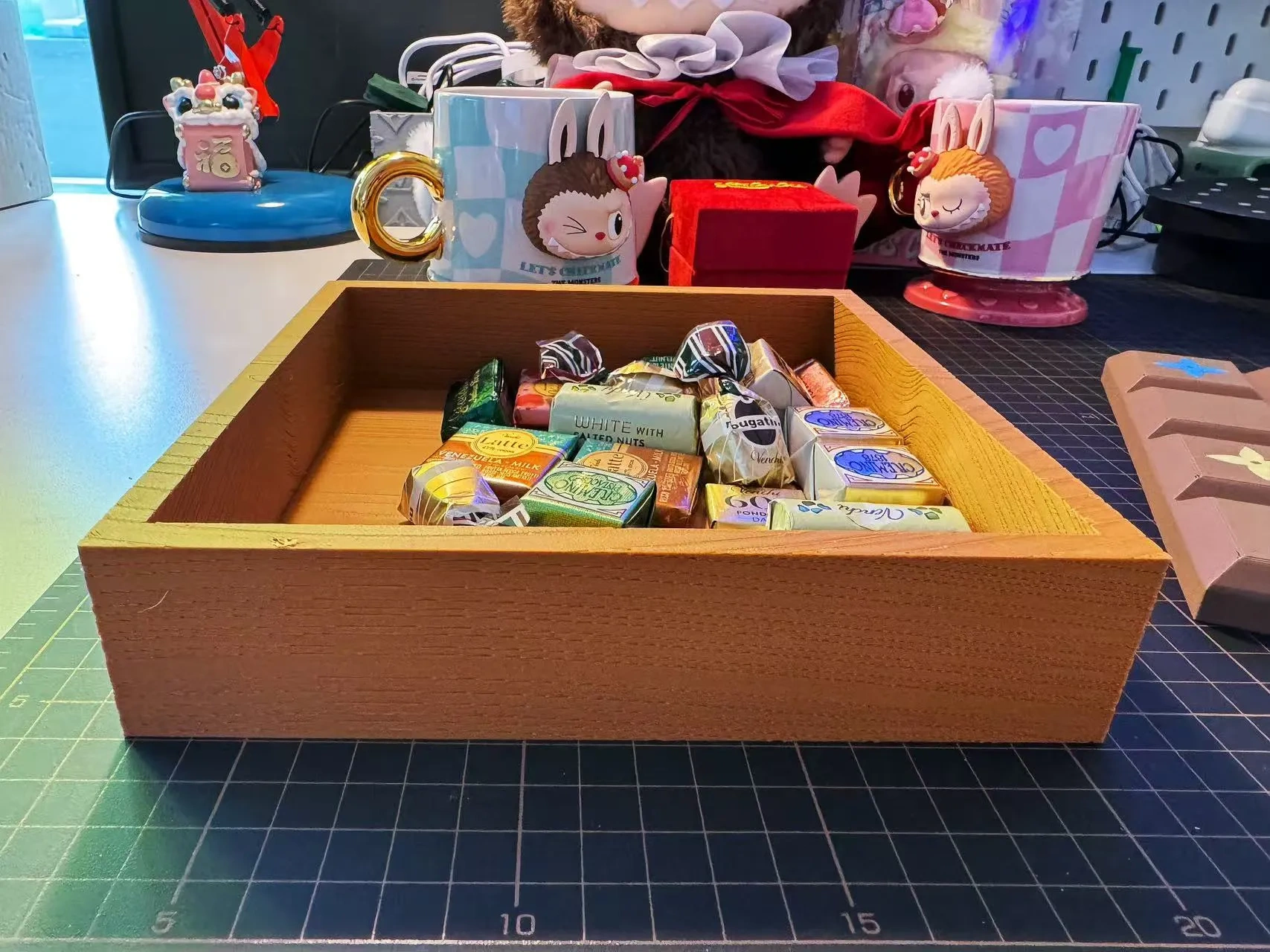 Miniatura 1 do modelo 3D 大牌 巧克力型收纳盒