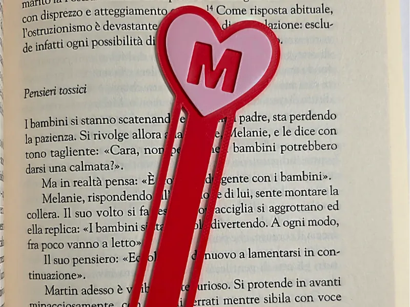 Segnalibro AMS con lettera