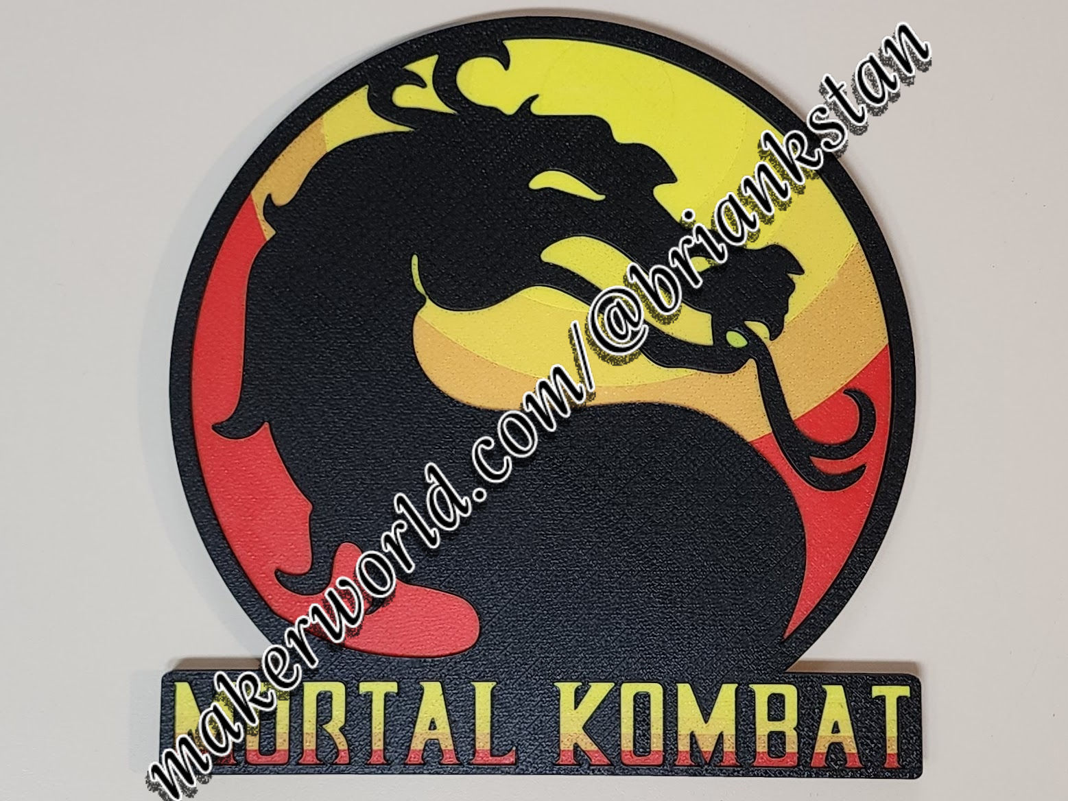 Mortal Kombat Logo Wall Art