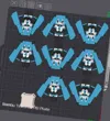8cm version, maximized plate layout, prints 8 on one plate!!!