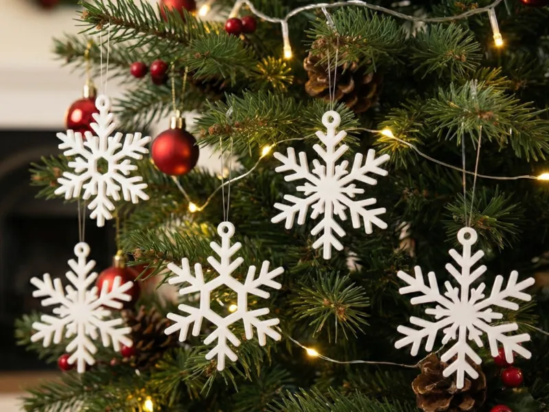 Weihnachtsbaum Schmuck - Schneeflocken Set