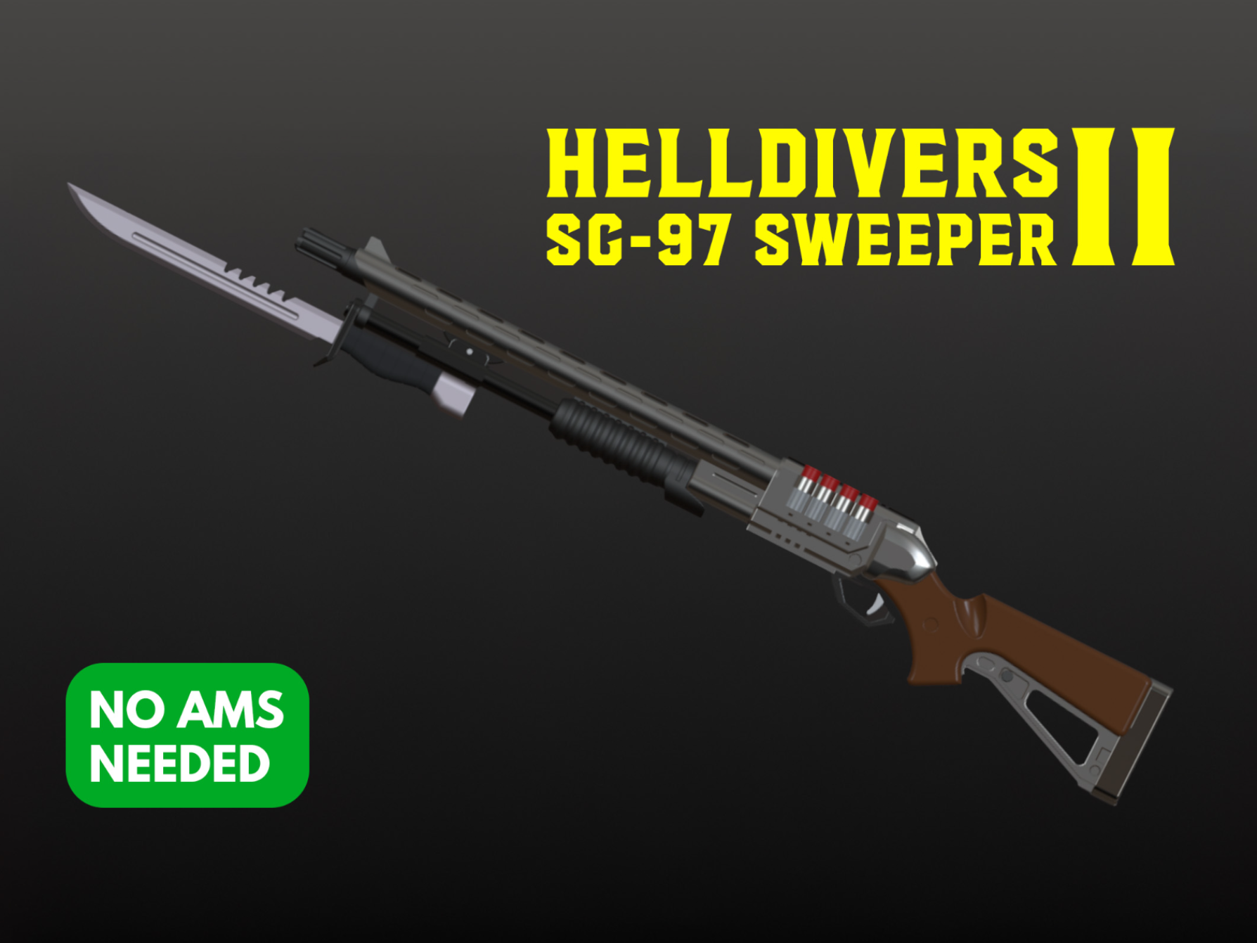 Helldivers 2 SG 97 Sweeper Shotgun