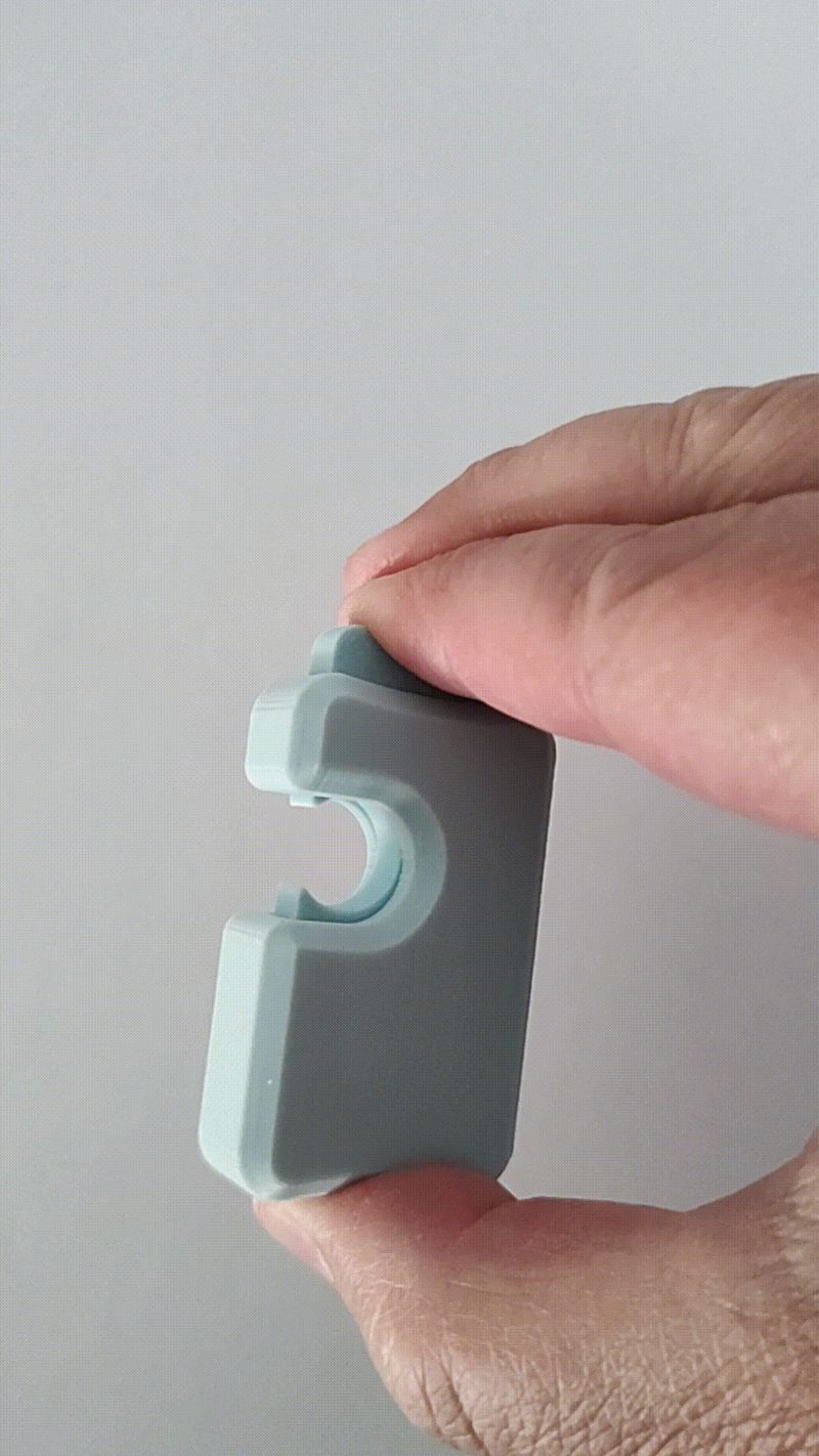 Plastic bag clip ( fully printed spring )