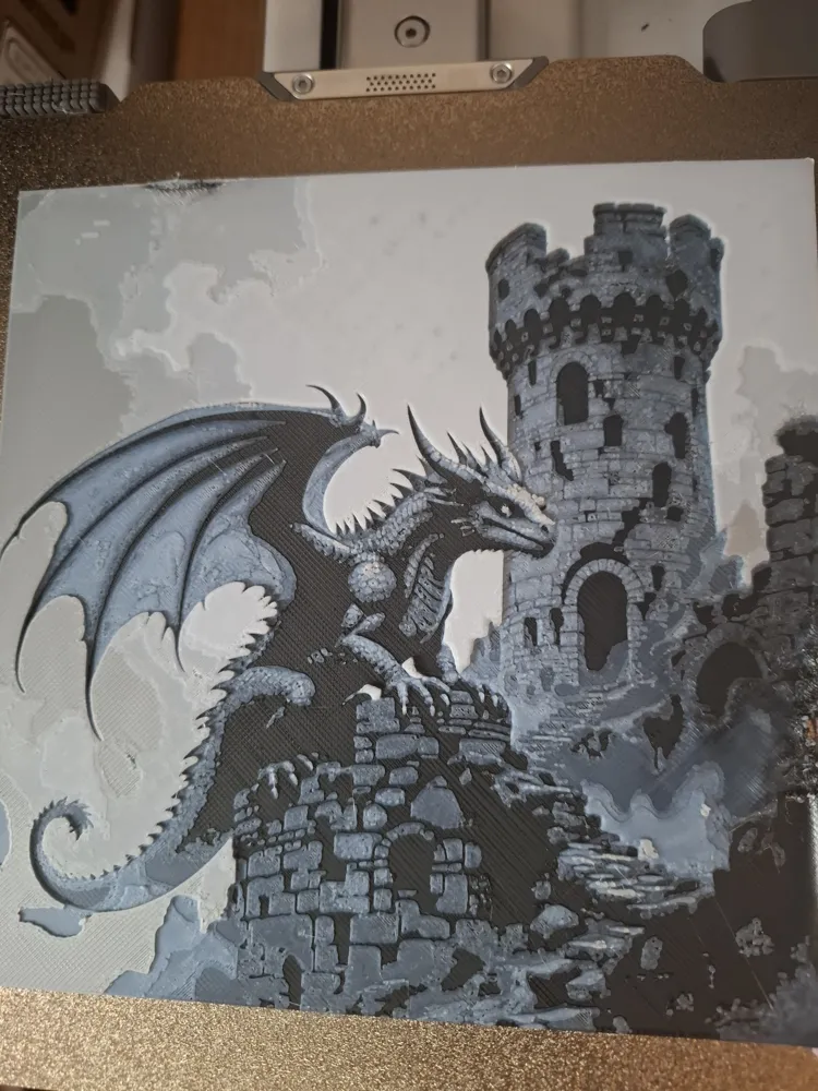 Hideaway dragon hueforge - Free 3D Print Model - MakerWorld