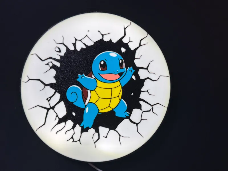 Squirtle Lightbox Sign