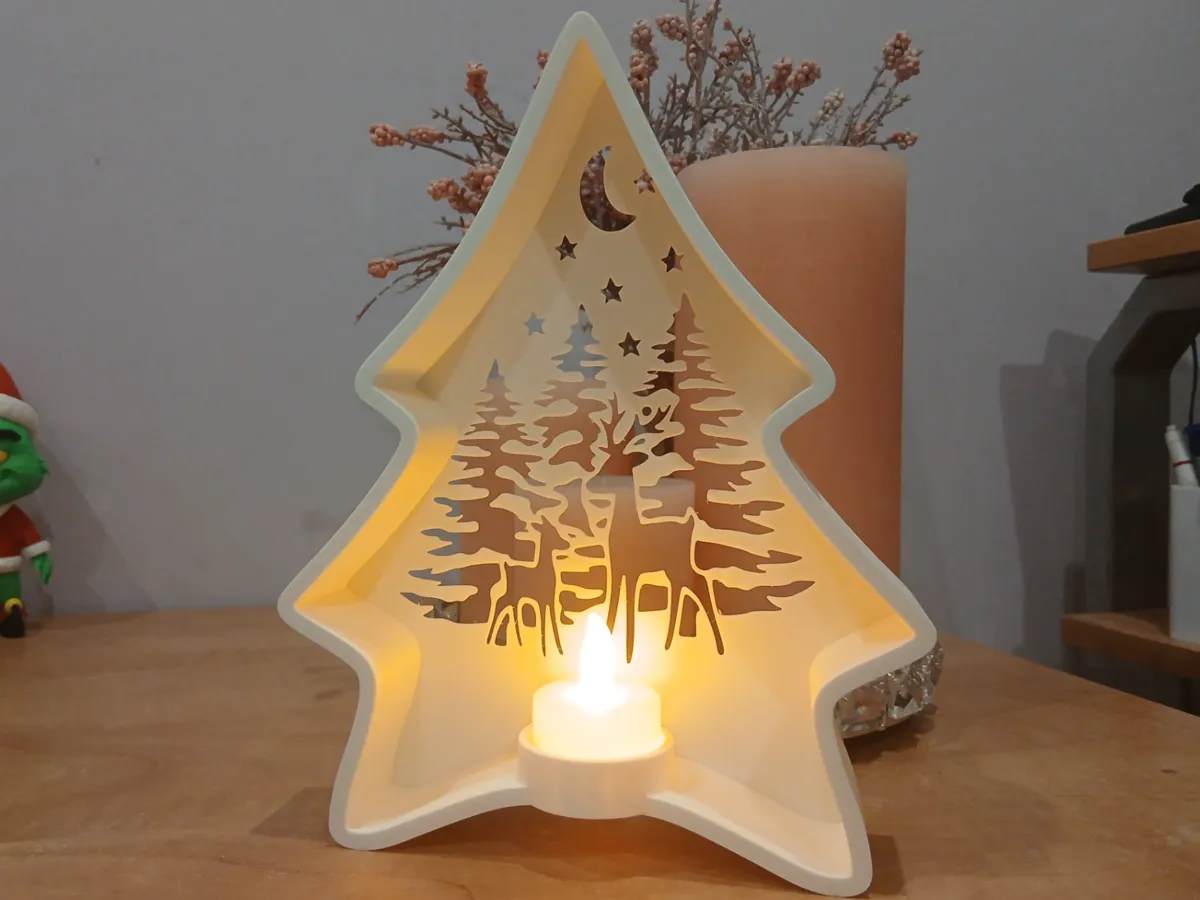Photophore sapin de Noël