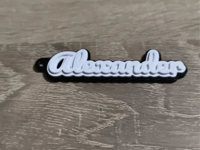 Keychain Alexander Multicolor Black/White
