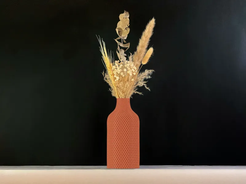 Vase Checkerboard Design | 17.5cm