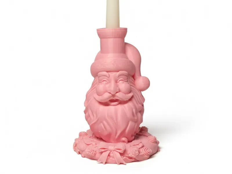 PORTA CANDELA CARINO BABBO NATALE
